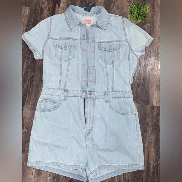 Levi's® Women's Type 3 Romper - Forgotten Dream - Picture 2 of 3